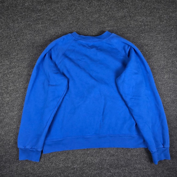 AYR Womens Blue Cotton Crewneck Sweatshirt Relaxed Fit Oversized Sweater Size XL - Picture 5 of 11